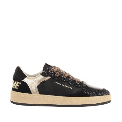 Sneaker chelsea in pelle e glitter