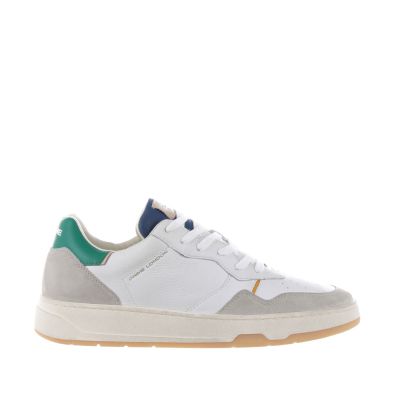 Sneaker timeless low tap in pelle e camoscio