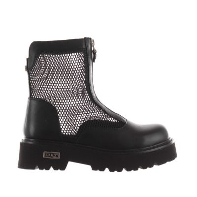 Stivaletto slash 4222 in pelle e mesh a rete