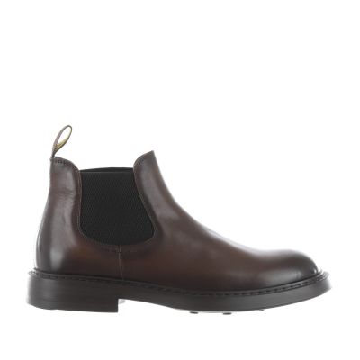 Stivaletto beatles in pelle anticata
