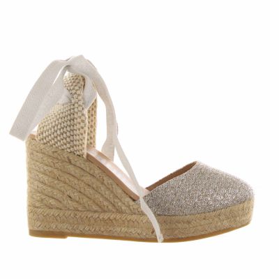 Espadrillas adria lod in tessuto lurex