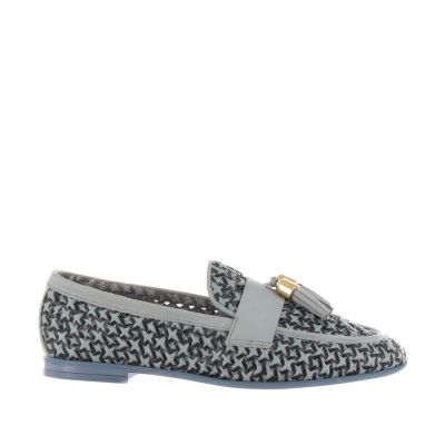 Mocassino in pelle intrecciata