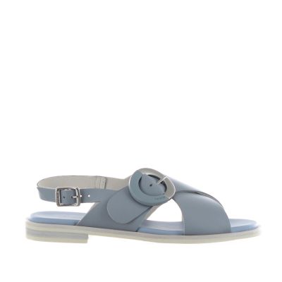 Sandalo in pelle con fibbia