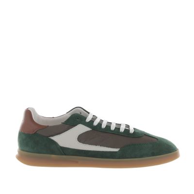 Sneaker in camoscio e pelle