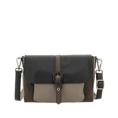 Crossbody bag ashley medium in pelle con grana