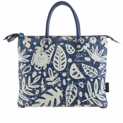 Shopper g3 plus m in pelle stampata