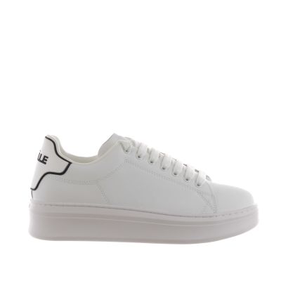 Sneaker addict con patch rubber in ecopelle
