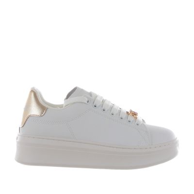 Sneaker addict con tallone in ecopelle laminato