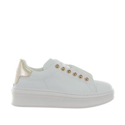 Sneaker addict con tallone in ecopelle laminato