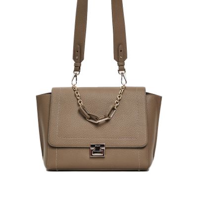 Handbag  erin in similpelle con grana