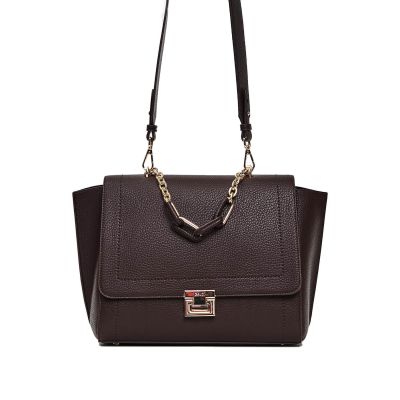 Handbag  erin in similpelle con grana