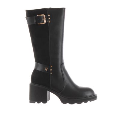 Stivale in pelle e camoscio