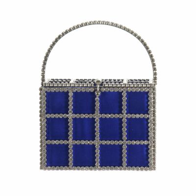 Bauletto rigido modello gabbia con strass