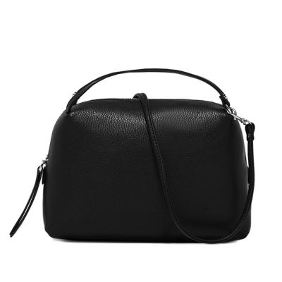 Borsa a mano alifa in pelle martellata