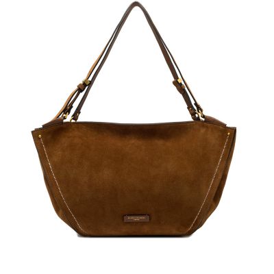 Borsa a spalla bloom in camoscio 