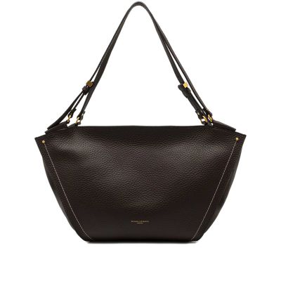 Borsa a spalla bloom in pelle martellata