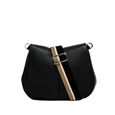 Borsa a spalla helena round in pelle