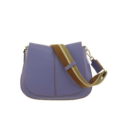 Borsa a spalla helena round in pelle