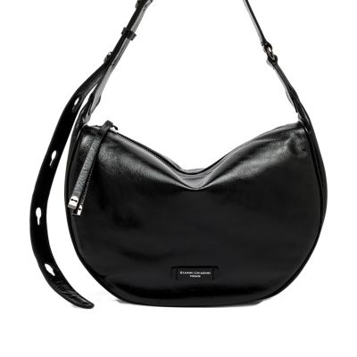 Borsa a tracolla charlotte large in pelle lucida
