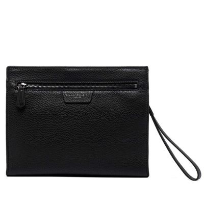 Pochette florence in pelle martellata
