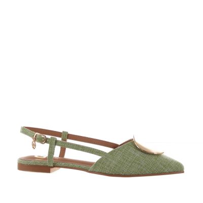 Ballerina slingback in canvas
