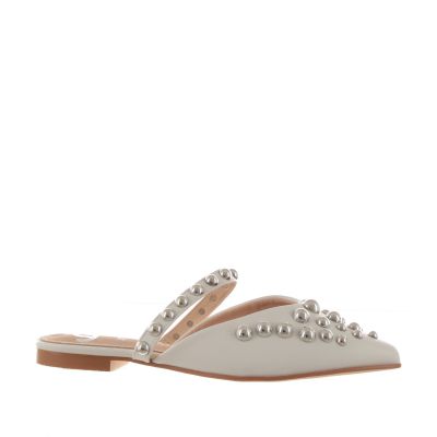 Sabot in pelle con borchie