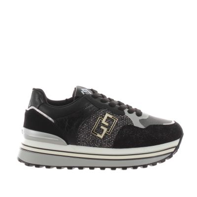 Sneaker in camoscio shiny