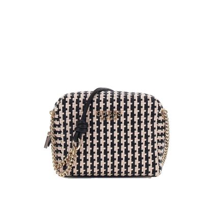 Borsa camera bag mirema in similpelle intrecciata