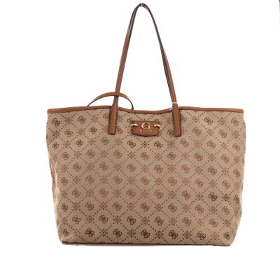 Borsa tote neda large 2 in canvas e similpelle