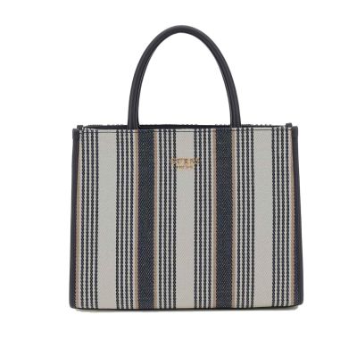 Borsa tote nicolette in canvas e similpelle