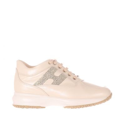 Interactive in pelle con h in strass