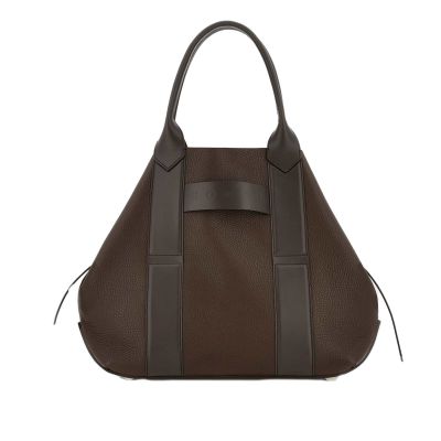 Shopping media script in pelle martellata