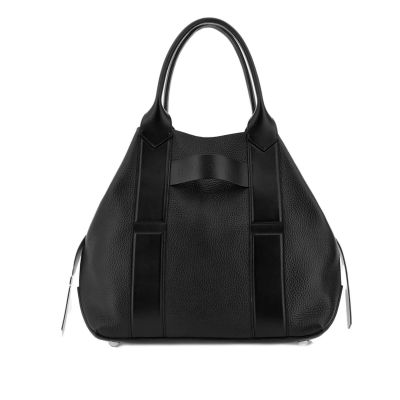 Shopping script media in pelle martellata
