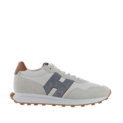 Sneaker h601 in pelle e camoscio