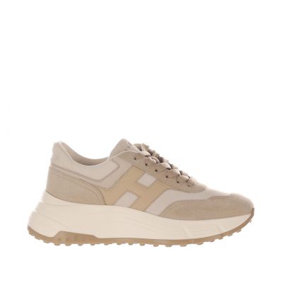 Sneaker hi-fi in camoscio