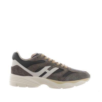 Sneaker hogan h665 in camoscio e pelle
