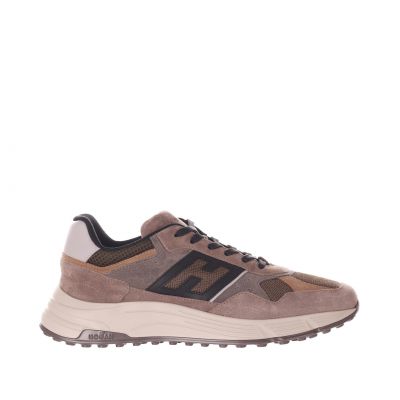 Sneaker hyperlight in camoscio e tessuto tecnico