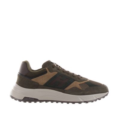 Sneaker hyperlight in camoscio e tessuto tecnico