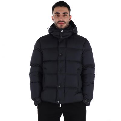 Giubbotto con cappuccio in microfibra