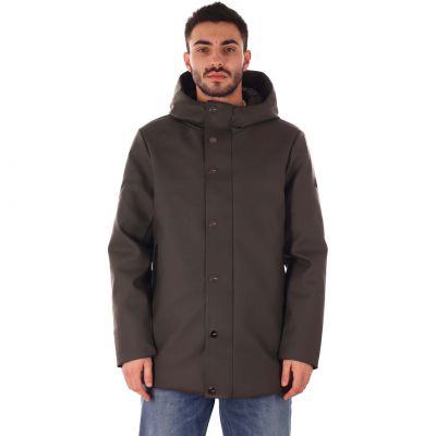 Giubbotto sleek parka rubber touch