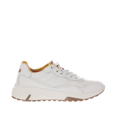 Sneaker in pelle con dettagli punzonati