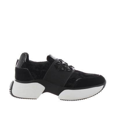 Slip on in camoscio e velluto