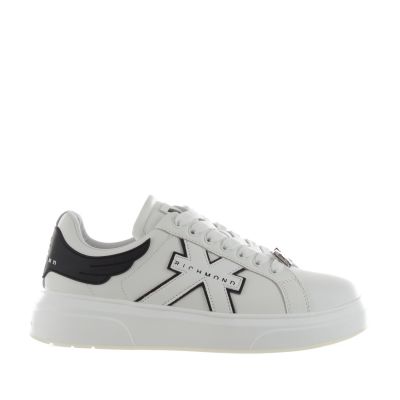 Sneaker in pelle con ali decorative