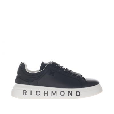 Sneaker in pelle con ali decorative