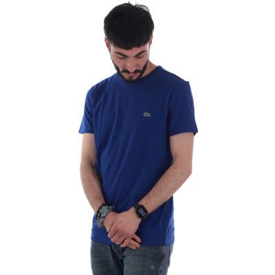 T-shirt a girocollo in jersey di cotone pima