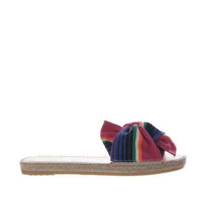 Ciabattina in cotone messicano con fiocco