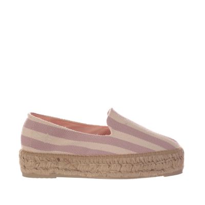 Espadrillas in cotone riciclato a righe
