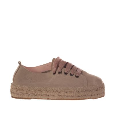 Espadrillas sneaker in camoscio