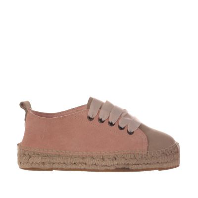 Espadrillas sneaker in camoscio multicolor