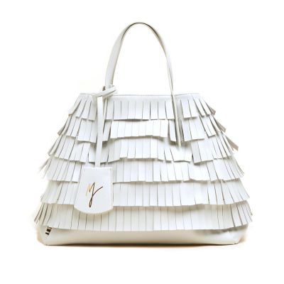 Borsa jasmine frange medium in similpelle